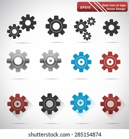Gear icon  Vector illustration
