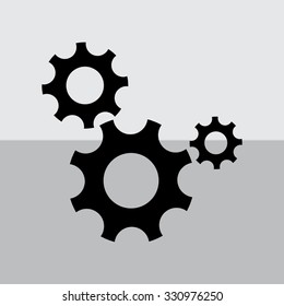 Gear icon Vector illustration 