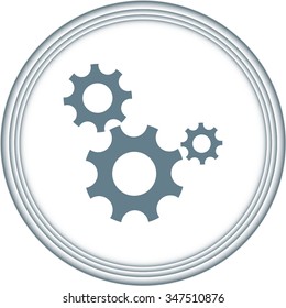 Gear icon Vector illustration 