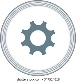 Gear icon Vector illustration 