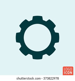 Gear icon. Vector illustration