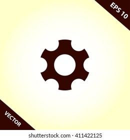 gear icon. gear vector illustration
