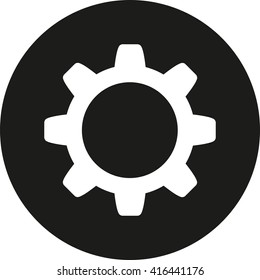 Gear icon. Vector illustration.