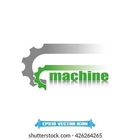 Gear icon vector illustration