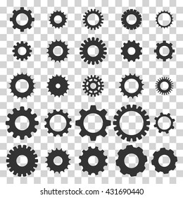 Gear icon. Vector illustration
