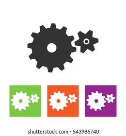 Gear icon. Vector illustration
