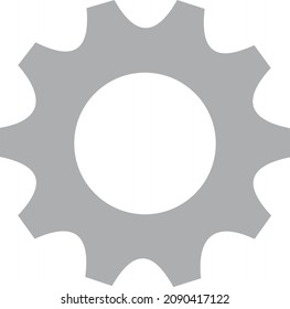 gear icon. Vector illustration. For apps