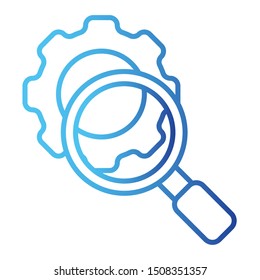 Gear Icon, Vector Illustration, Business Outline
