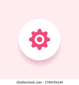 Gear Icon. Vector illustration EPS 10.