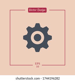 Gear Icon. Vector illustration EPS 10.