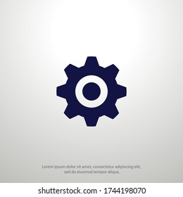 Zahnradsymbol Vector Abbildung EPS 10.