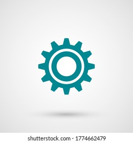 gear icon. Vector illustration EPS 10.