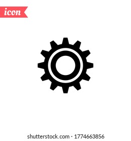 icono de engranaje. Ilustración del vector EPS 10.