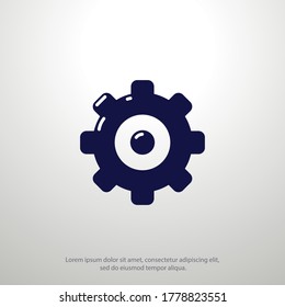 gear icon. Vector illustration EPS 10.