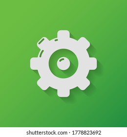 icono de engranaje. Ilustración del vector EPS 10.