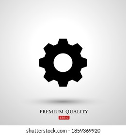 gear icon. Vector illustration EPS 10.