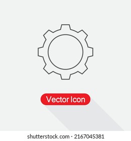 Ilustración Del Vector De Icono De Engranaje Eps10