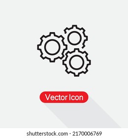 Gear Icon Vector Illustration Eps10