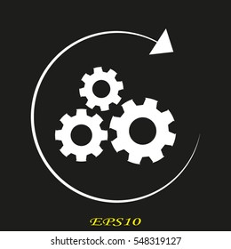 gear, icon, vector illustration eps10