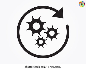 gear, icon, vector illustration eps10