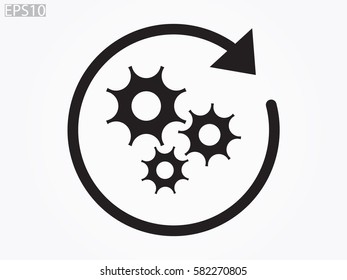 gear, icon, vector illustration eps10