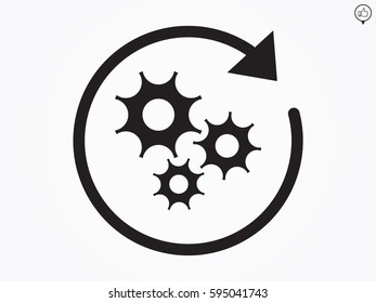 gear, icon, vector illustration eps10