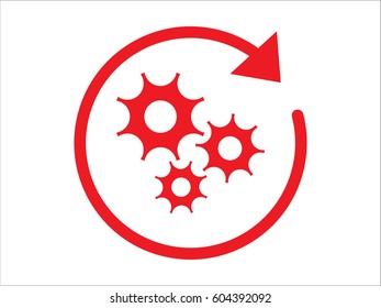 gear, icon, vector illustration eps10