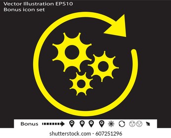 gear, icon, vector illustration eps10