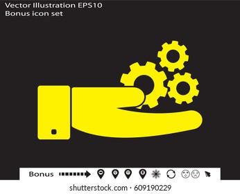 gear, icon, vector illustration eps10