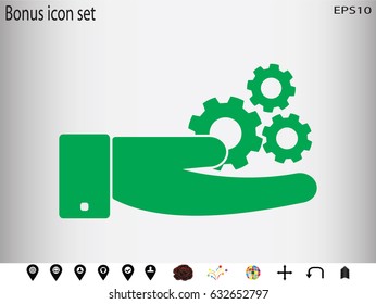 gear, icon, vector illustration eps10