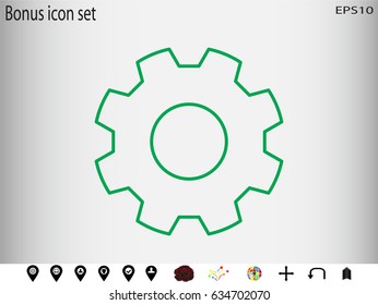 gear icon vector illustration eps10