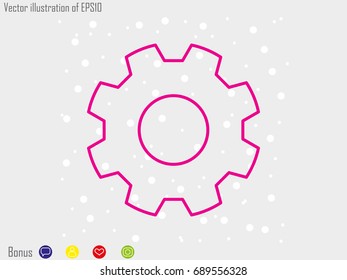 gear, icon, vector illustration eps10