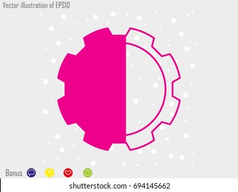 gear, icon, vector illustration eps10