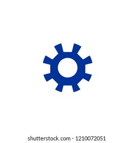 gear icon, vector illustration. Flat design style