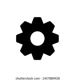Gear icon, vector illustration. Flat design style. vector gear icon illustration isolated on white, gear icon Eps10. gear icons graphic design vector symbols.