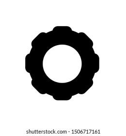 Gear icon, vector illustration. Flat design style. vector gear icon illustration isolated on white background, gear icon Eps10. gear icons graphic design vector symbols.