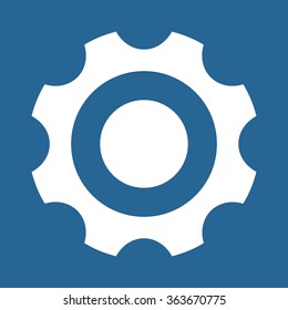 gear  icon, vector illustration. Flat design style
