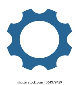 gear  icon, vector illustration. Flat design style