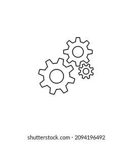 icono de engranaje. Ilustración vectorial para diseño gráfico, Web, UI, aplicación.