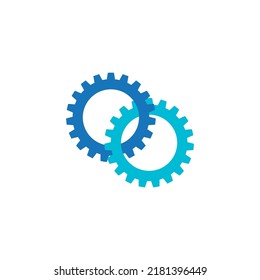 diseño del logotipo de la ilustración del vector de icono de engranaje