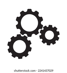 diseño del logotipo de la ilustración del vector de icono de engranaje