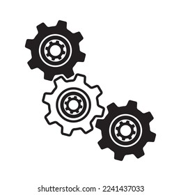 gear icon vector illustration logo design
