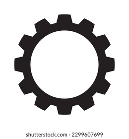 diseño del logotipo de la ilustración del vector de icono de engranaje