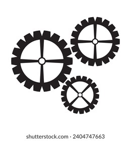 gear icon vector illustration logo design
