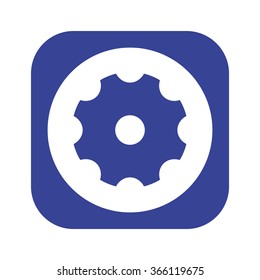 gear  icon, vector illustration. Modern design. Flat design style