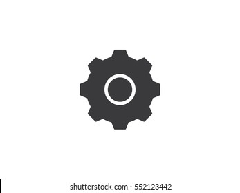 Gear icon vector illustration on white background