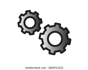 ilustración vectorial de icono de engranaje. icono Preferencias del menú, icono Preferencias