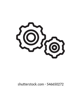 gear icon vector illustration sign symbol