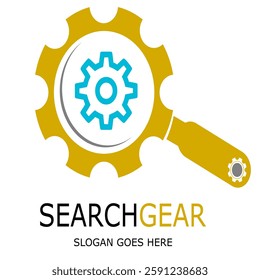 gear icon vector illustration slogan here