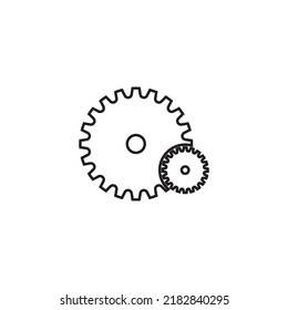 gear icon vector illustration symbol design